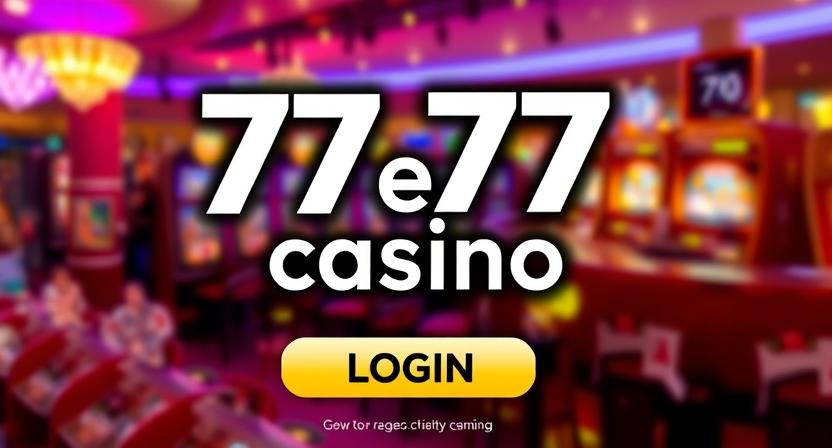 Account dashboard after 77E77 login